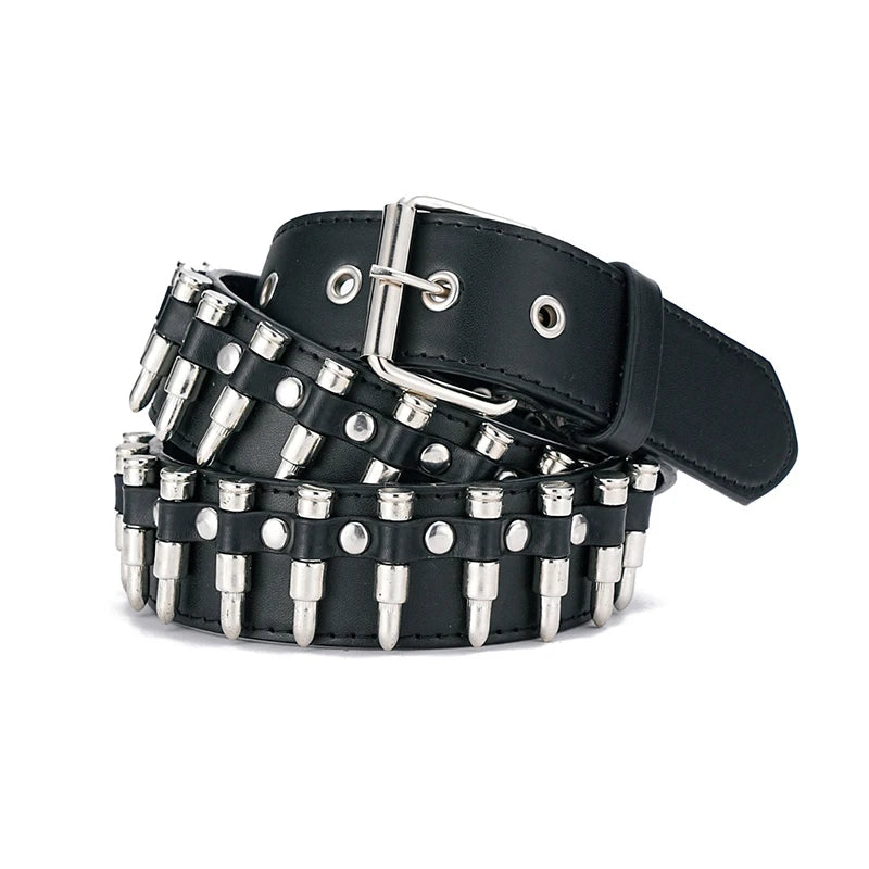 Fashion New Bronze Belt Metal Belt Men And Women Punk Hardware Jeans Belt Y2K Belt Designer Belt Women's BeltUniversal Box