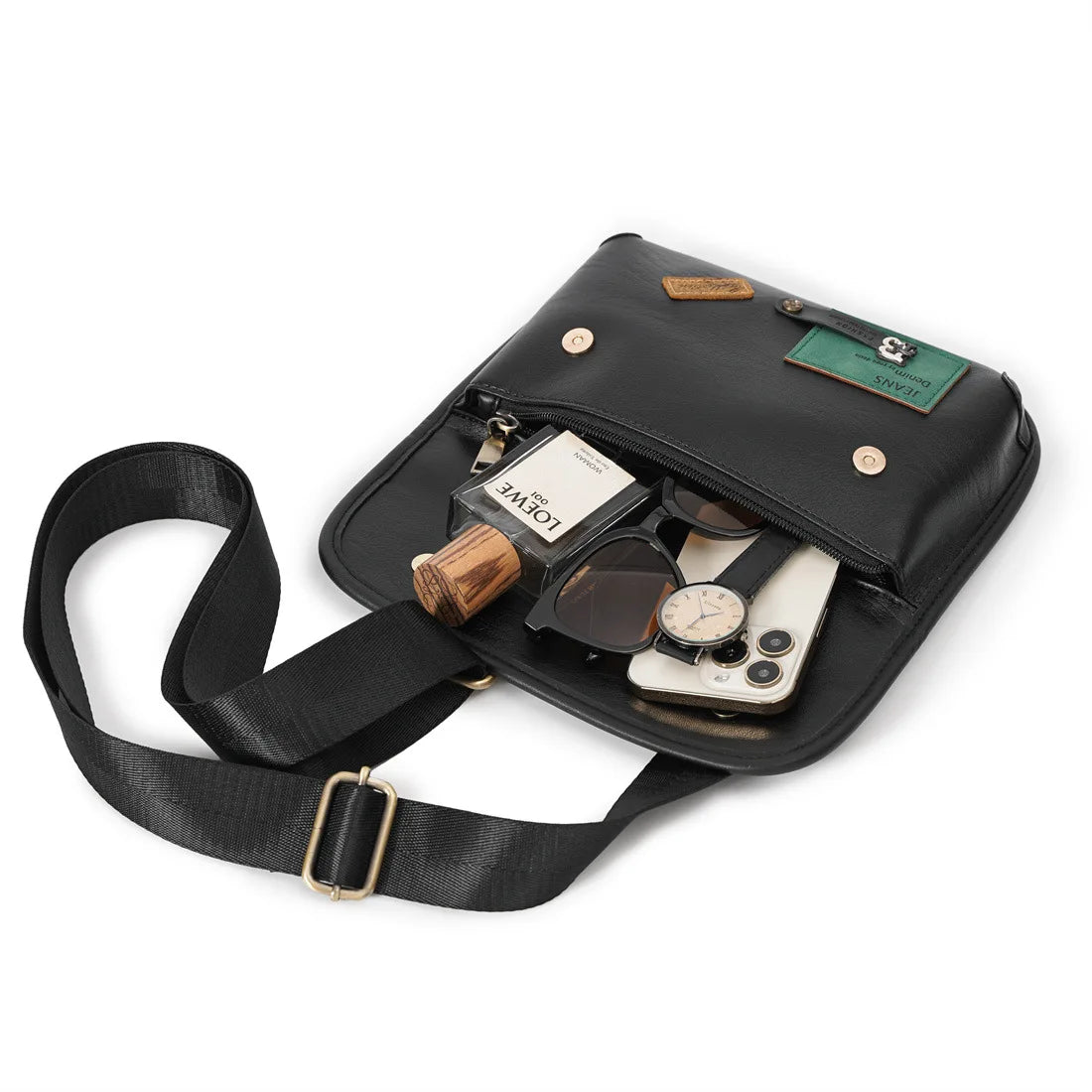 Fashion Badge Rivet Crossbody Bag Men Luxury Brand Designer Shoulder Bag Men Satchels Shoulder Messenger Bags Handbags Bolsos