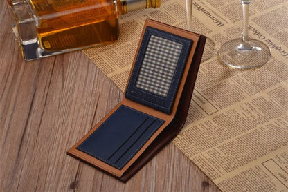 New Business Men Wallets Zipper Card Holder High Quality Male Purse New PU Leather Vintage Coin Holder Men Wallets