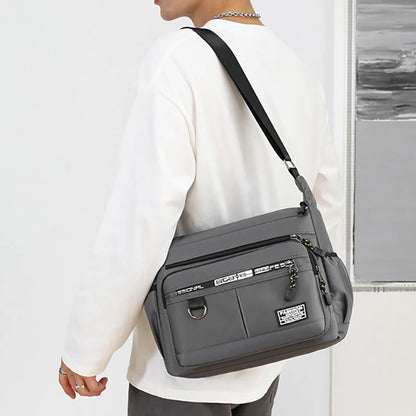 Men's business single-shoulder bag Large Capacity Men's Casual Multi-layer Pocket Fashion Single Shoulder Messenger  Bag