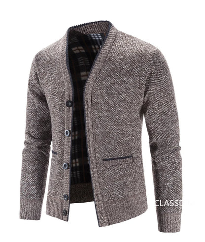 New Autumn Men V-neck Business Cardigans Sweatercoats Winter Warm Cardigan Sweaters Male Casual Cardigans Slim Fit Sweaters 4XL