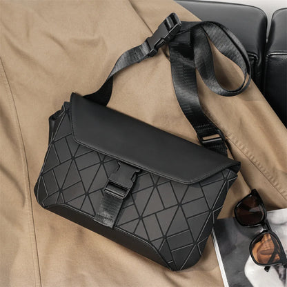 High-quality Fashion Men's Crossbody Bag Geometric Shoulder Messenger Bag Men Back Pack Waist Bag Crossbody Bags for Men Satchel
