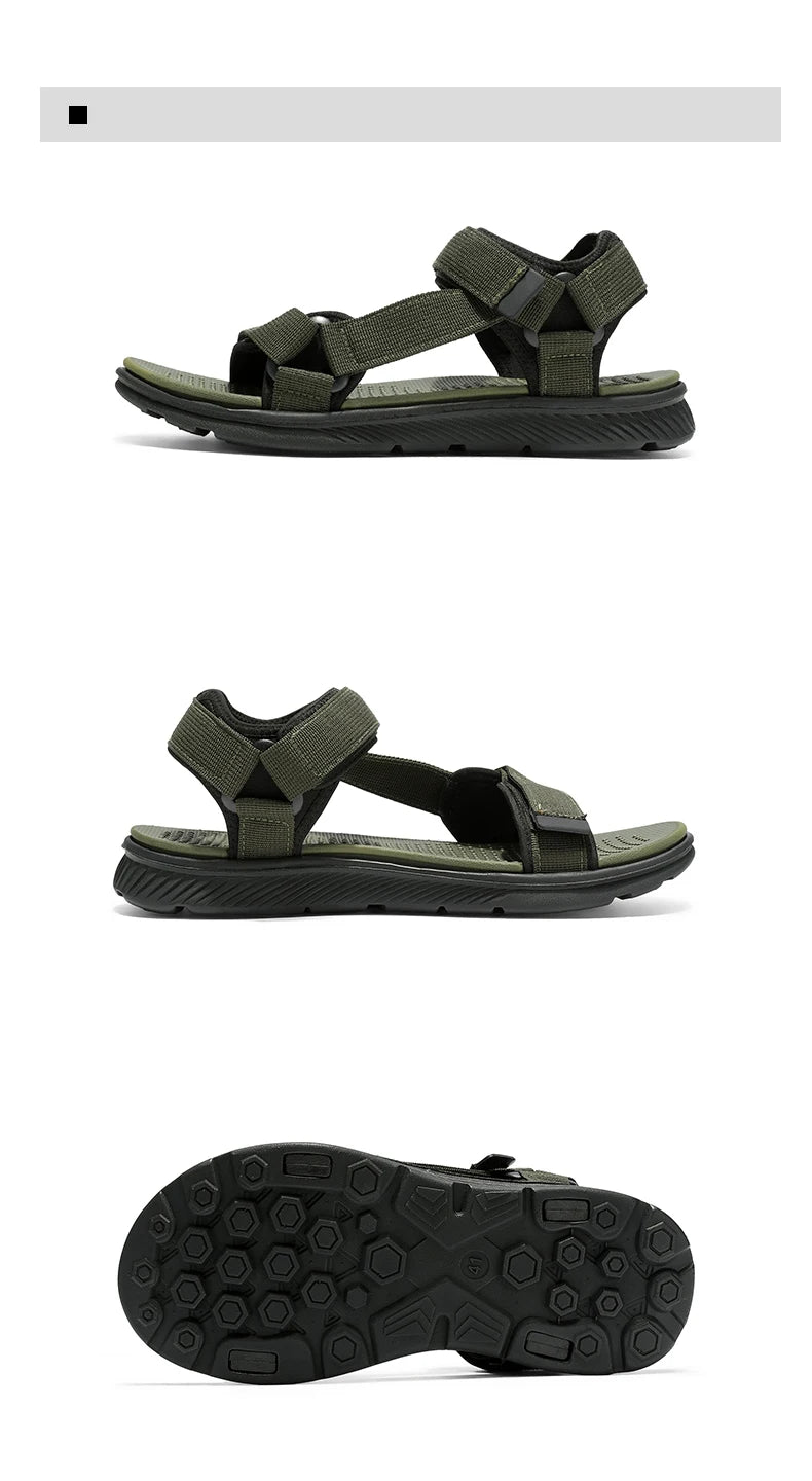 Summer Sandals Outdoor Wadable Man Arch Support Yoga Mat Insole Gladiator Open Beach Slippers Antiskid Durable Flat Men Slides