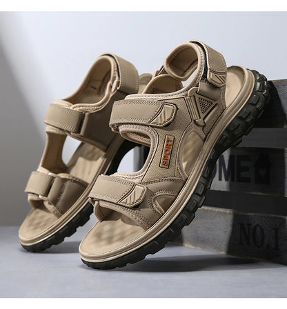 Sandals men summer fashion new style outdoor wear soft sole wear-resistant anti slip anti odor breathable dual-use beach sandals