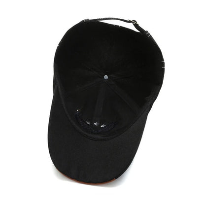 1pc Men's Eagle Embroidery Baseball Cap Korean Deepening Big Head Circumference Women's Trendy Casual Couple Sunscreen Sun Hat