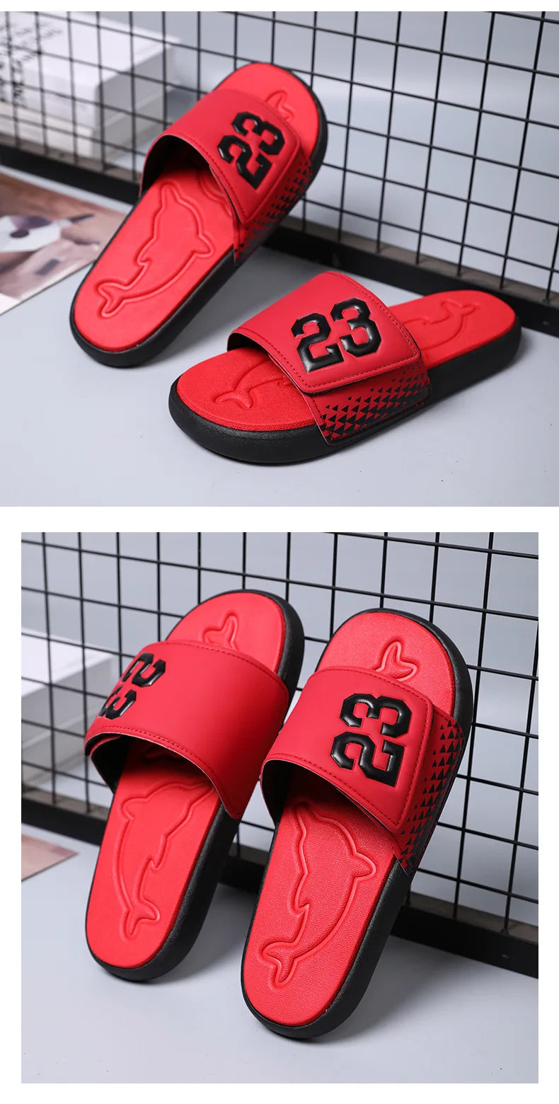 Men's Platform Slippers EVA Soft Soled Pillow Slippers Summer Beach Flip Flops Anti Slip Bathroom Home Fashionable Slippers