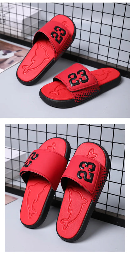 Men's Platform Slippers EVA Soft Soled Pillow Slippers Summer Beach Flip Flops Anti Slip Bathroom Home Fashionable Slippers