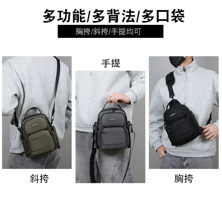 Men's Bag Outdoor Travel Shoulder Bag High Quality Nylon Crossbody Bags For Man Multi Functional Men's Handbag Bag Waist Packs