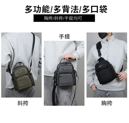 Men's Bag Outdoor Travel Shoulder Bag High Quality Nylon Crossbody Bags For Man Multi Functional Men's Handbag Bag Waist Packs