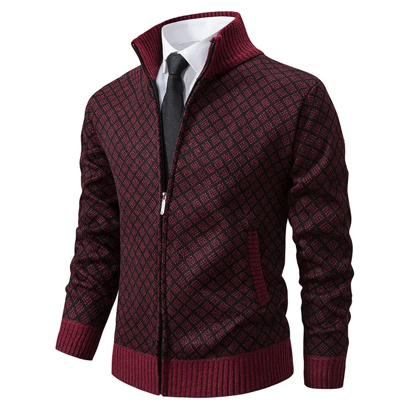 LEGIBLE 2025 Men's Sweaters Autumn Winter Wool Zipper Cardigan Sweaters Man Casual Knitwear Sweatercoat Male