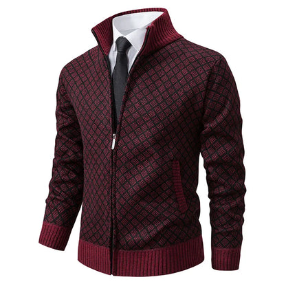 LEGIBLE 2025 Men's Sweaters Autumn Winter Wool Zipper Cardigan Sweaters Man Casual Knitwear Sweatercoat Male
