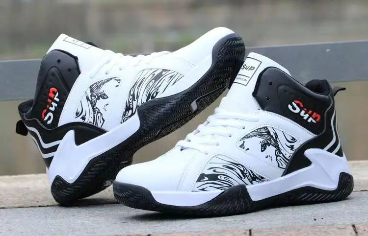 New Anti-Slip Men's Sneaker High Top Men's Basketball Shoes Luxury Comfortable Running Shoes Fashionable Versatile Casual Shoes