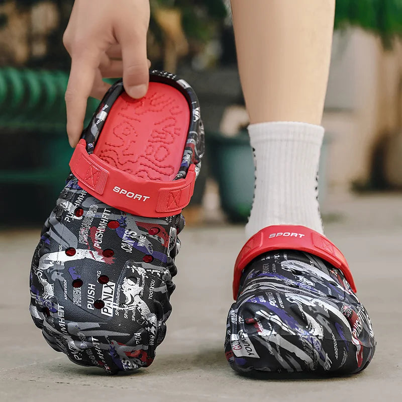 2026 Summer Men's Sandals New Home Garden Shoes Comfortable and Lightweight Men Slippers Non-Slip Soft Bottom Flip Flop Sandals