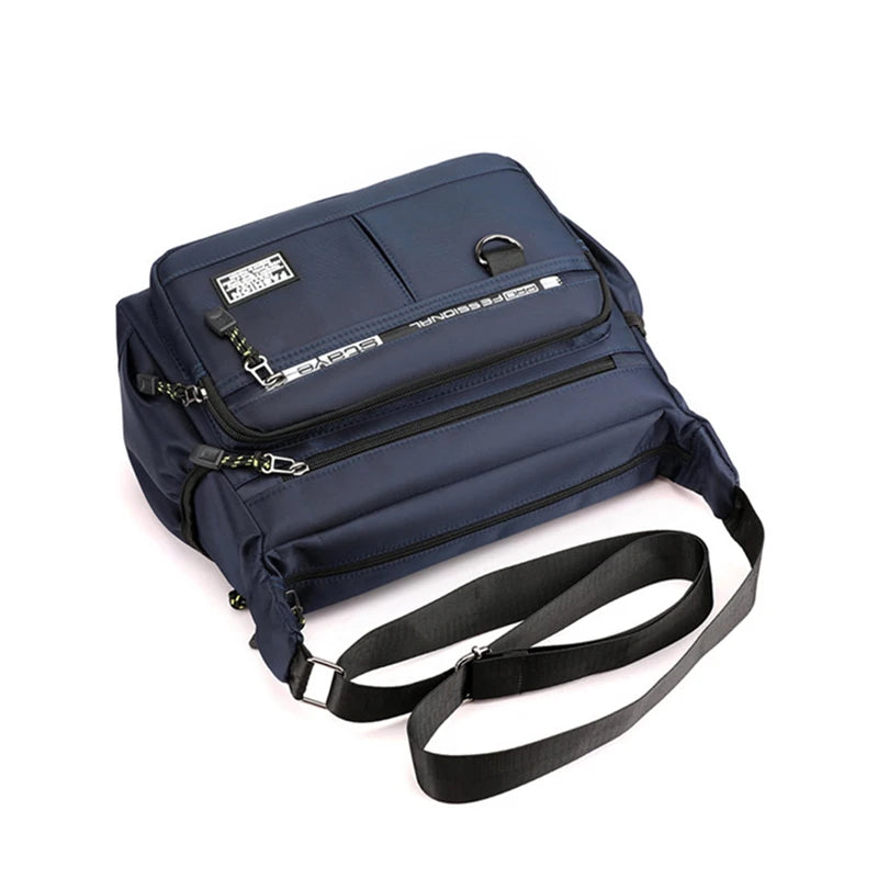 Men's business single-shoulder bag Large Capacity Men's Casual Multi-layer Pocket Fashion Single Shoulder Messenger  Bag