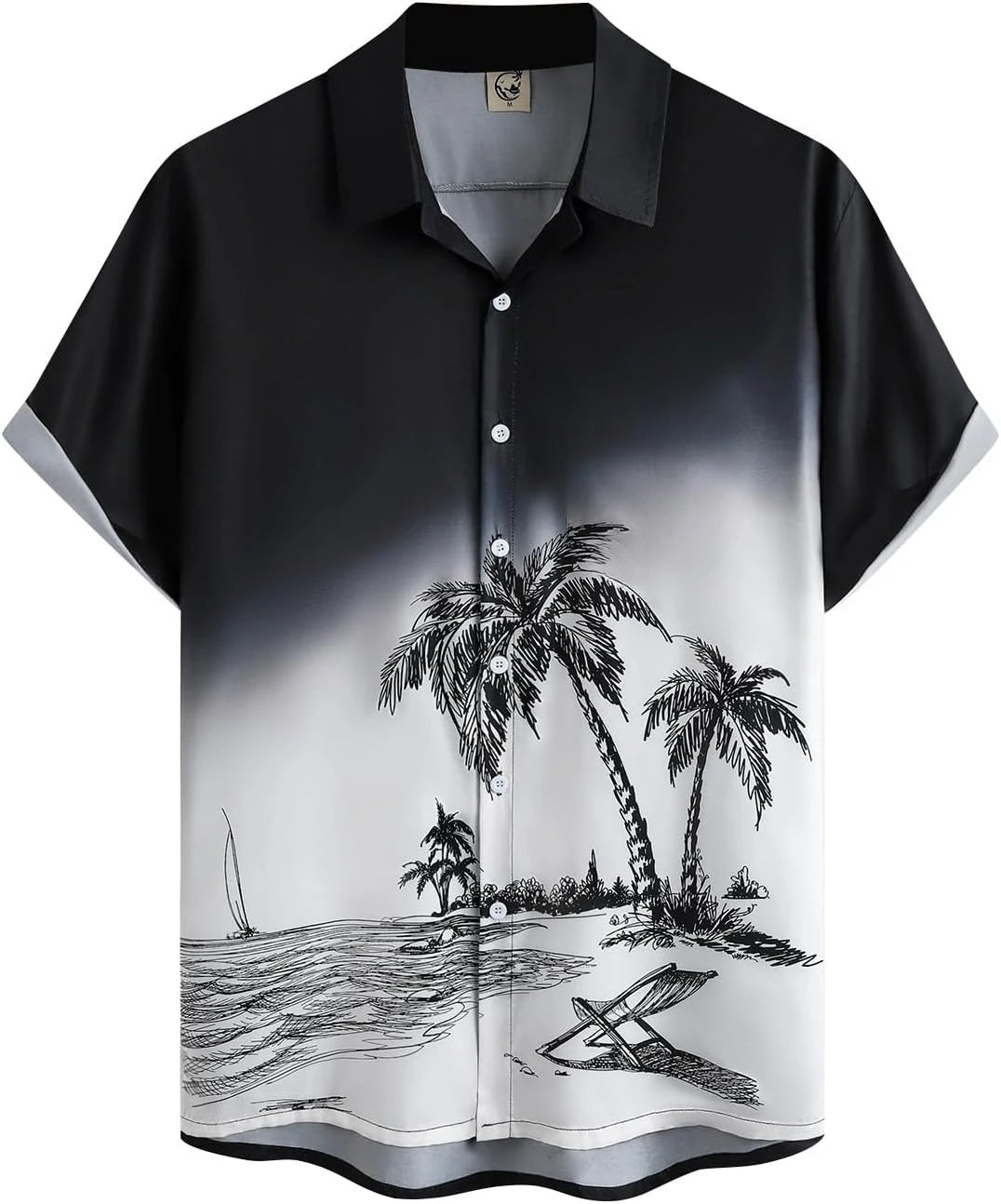 Men's Coconut Tree 3D Print Shirt for Summer - Quick-Drying, Loose Fit, Suitable for Everyday Wear, Perfect for Beach Vacations