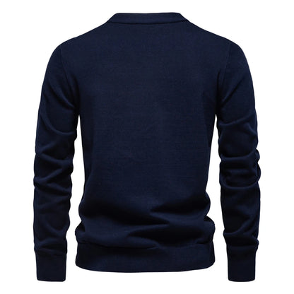 2025 Men's V-Neck Button-Up Cotton Cardigan Sweater Casual Knitwear Social Knitted Cardigans for Men