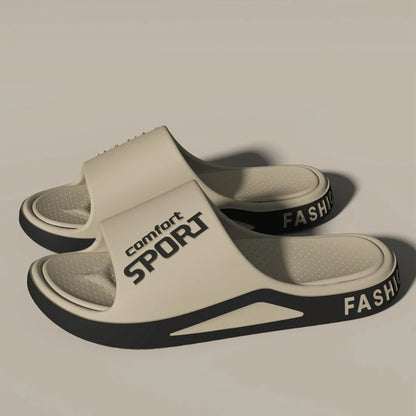 Fashion Men's Sandals Summer EVA Comfortable Anti-Slip Soft Soles House Slippers for Indoor Outdoor Wear Breathable Shower Slide