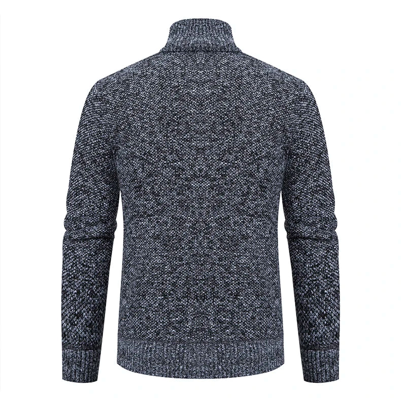 Spring Autumn Knit Cardigan Men Sweater Coat Man Clothes Brown Grey Brand Male Knitting Jackets