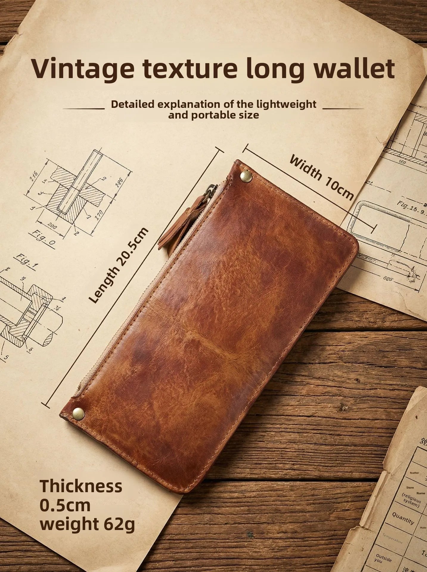 High Quality Genuine Leather Retro Men Wallet Handmade Handbag Phone Pocket Simple Card Bag Big Capacity Soft Male Purses