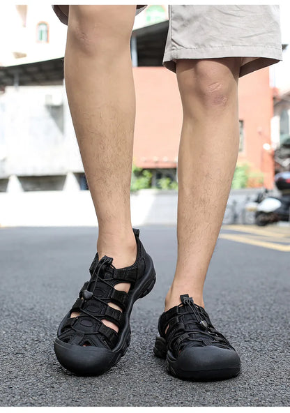 Big Size Summer Outdoor Couple Sandals Breathable Men Hiking Shoes Water Beach Men's Sandals Camping Climbing Aqua Men Sneakers