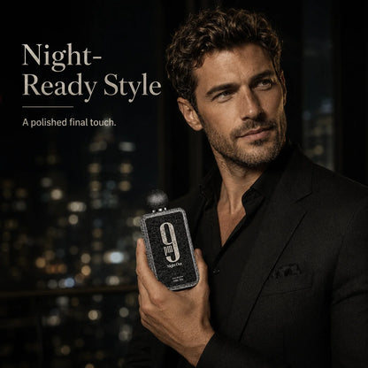 Afnan 9 PM Night Out 100ml Extrait De Parfum Dragon Fruit Bergamot Cognac Lavender Scent Unisex Luxury Perfume Spray for Night Out