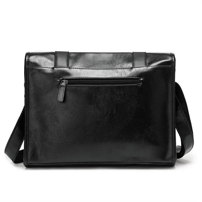 Retro Messenger Bag Men Crossbody Bags Luxury PU Leather Shoulder Messenger Bag for Men Fashion Flap Large Capacity Satchles