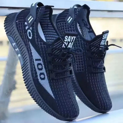 2026 Breathable Air Mesh Sneakers Comfortable Casual Sport Shoes Fashion Men's Woven Shoes for Lightweight Deodorant Outdoors