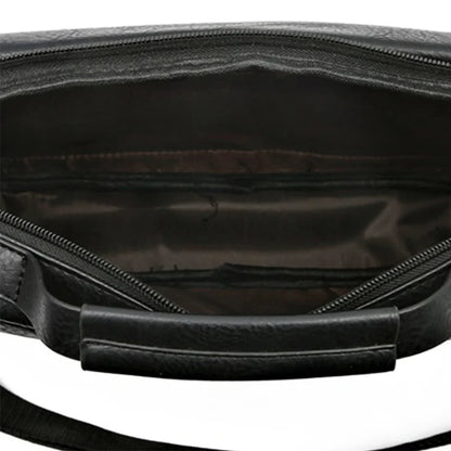 Men's Retro Messenger Bag with Waterproof Design, Large Capacity Laptop Briefcase for Office Work, Travel and School