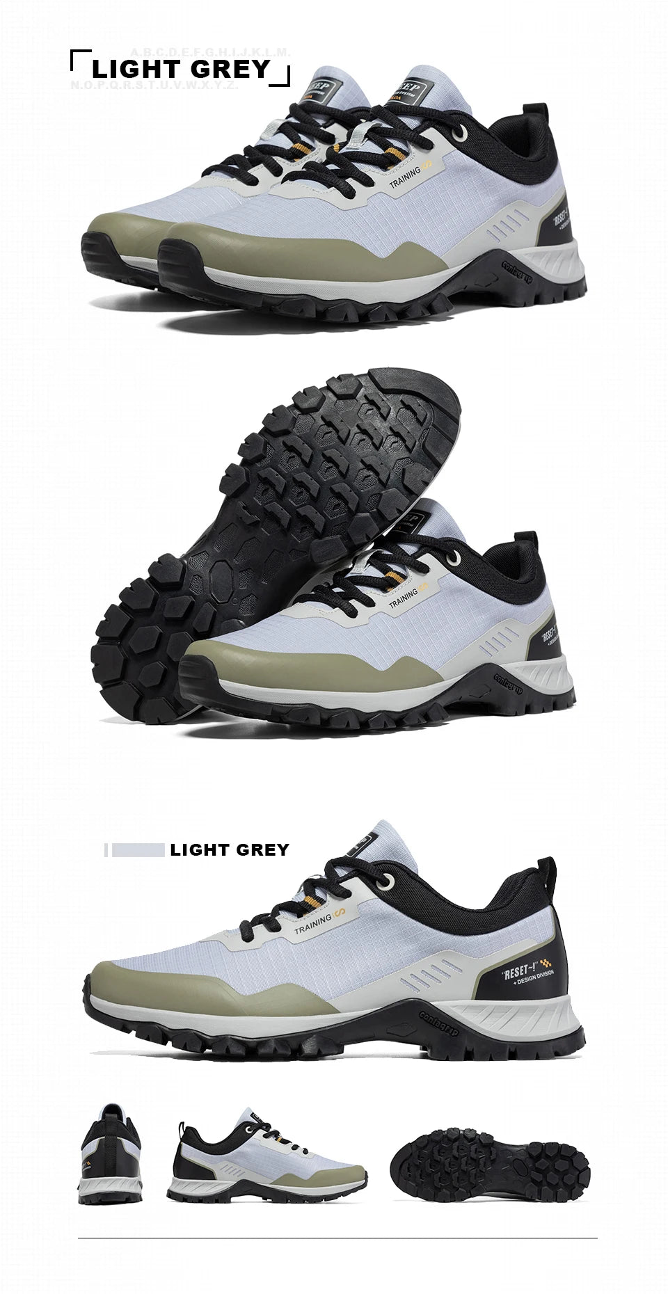 Baasploa Men Hiking Shoes New Outdoor Climbing Waterproof Non-slip Wear-resistant Sneakers Male Casual Lace-Up Walking Shoes ﻿
