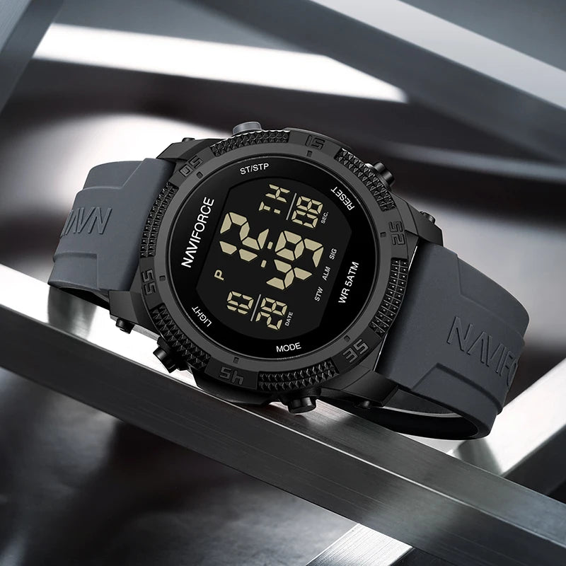 New Style NAVIFORCE Fashion Waterproof Men's Electronics Wrist Watch Sports Luminous Watches Silicone Strap Male Clocks Gifts