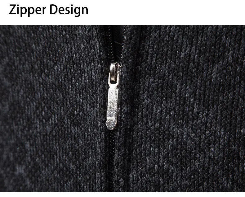 Men's knit sweater Korean version of the new trend of fall and winter casual collar sweater cardigan jacket men's clothing