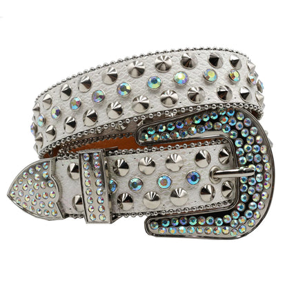 BB belt Diamond Rhinestone Belts Fashion Luxury Crystal Studded Pin Buckle Belt Cinto De Strass Belts for Women Jeans Decoration