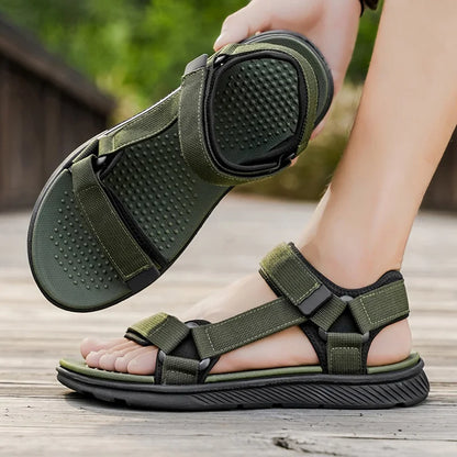 Summer Sandals Outdoor Wadable Man Arch Support Yoga Mat Insole Gladiator Open Beach Slippers Antiskid Durable Flat Men Slides