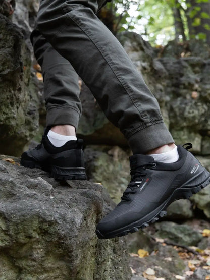 Baasploa Men Hiking Shoes New Outdoor Climbing Waterproof Non-slip Wear-resistant Sneakers Male Casual Lace-Up Walking Shoes ﻿