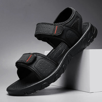 Brand Classic Mens Sandals Summer Genuine Leather Sandals Men Outdoor Casual Lightweight Sandal Fashion Men Sneakers Size 39-47