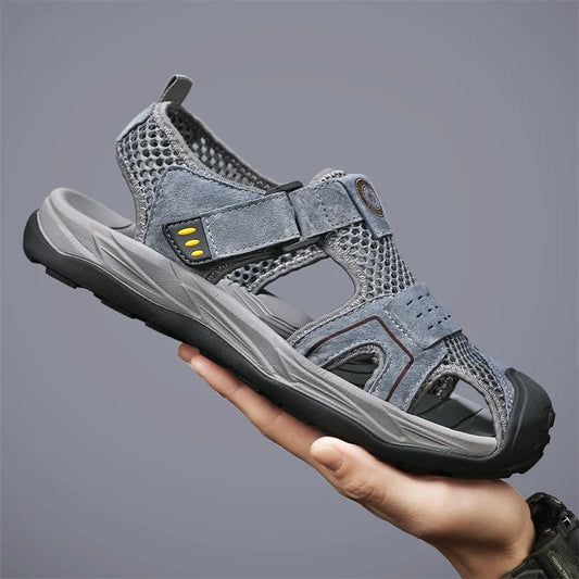 Summer Men' Sandals Breathable Beach Shoes Outdoor Men Casual Sandalies Fashion Male Casual Flats Quick Dry Walking Summer Shoes