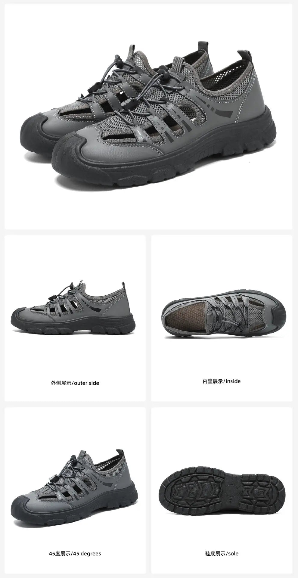 Men's 2026 Summer New Fashion Breathable River Trekking Shoes, Outdoor Beach Shoes, Soft Sole Quick-Dry Footwear
