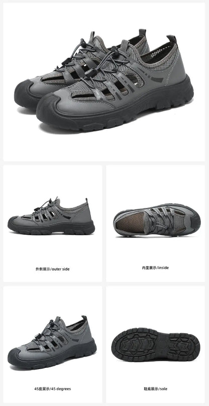 Men's 2026 Summer New Fashion Breathable River Trekking Shoes, Outdoor Beach Shoes, Soft Sole Quick-Dry Footwear