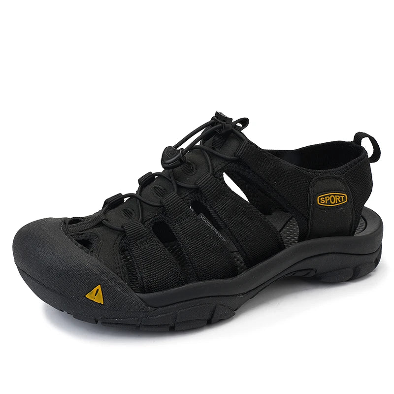 Fashion Men's Casual Mesh Outdoor Beach Sandals Light Breathable Shoe for Men Anti-slip Waterproof Sandal Man Comfortable Shoes