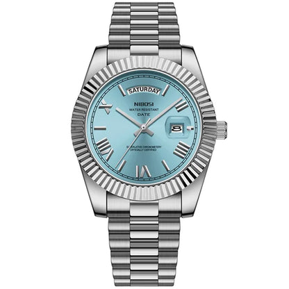 NIBOSI Fashion Watch Men Day Date Miyota Quartz Men Watch Top Brand Luxury Wristwatch Waterproof Steel Male Clocks Reloj Hombre