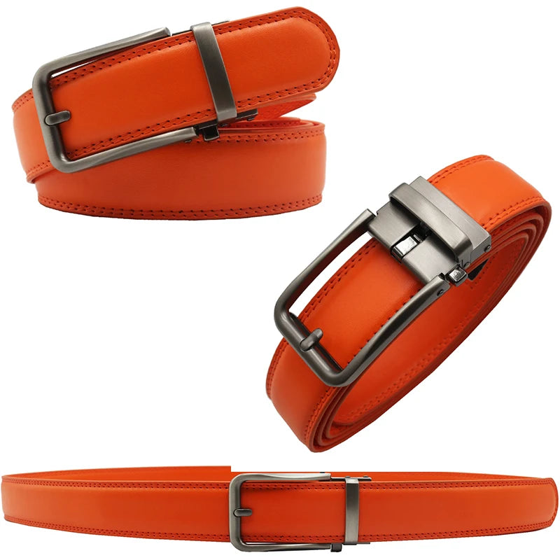 Women man Genuine Leather Belt For Female Strap Casual All-match Ladies Adjustable Belts Designer Automatic man belt buckle