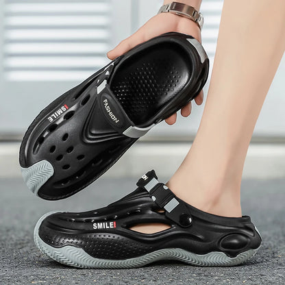 Summer New Design Men's Beach Clogs Outdoor Sandals Comfortable Slippers EVA Slides Men Casual Garden Shoes Male Beach Sandals