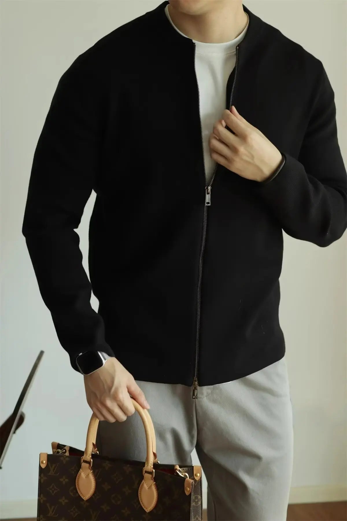 Luxury Sweater Coat Casual Sweater Man Clothes Cardigan Men Mens Clothing Sweatshirts for Men Men's Jackets Knit Zip-up Knitwear