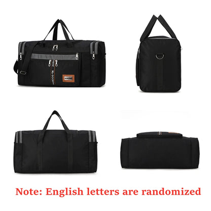 Travel Bag Large Capacity Handbag Portable Outdoor Carry Luggage Convenient Practical Male's Weekend Duffle Bags Random Letters