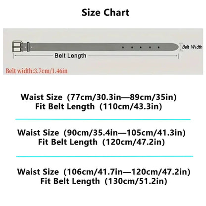 New Men's Leather Belt, Black Buckle, New Style, Fashionable, Trendy, Retro, Light Luxury, Casual, Versatile, Pin Buckle
