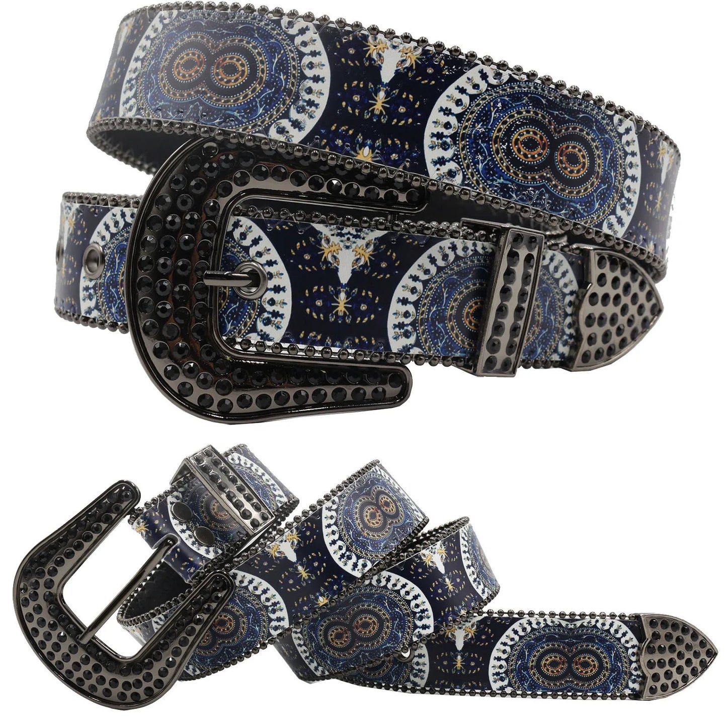Hip hop Diamond Wide Colour Belt Fashion Rhinestone Vintage Buckle Belt Y2K BB bek Belt