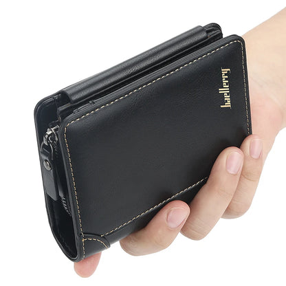 New Leather Men Wallets High Quality Zipper Short Desigh Card Holder Male Purse Vintage Coin Holder Men Wallets