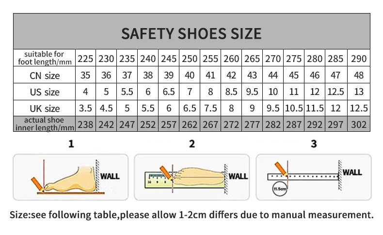 Rotary Button New Safety Shoes Men's Anti-Smash Anti-Puncture Work Shoes Fashion Men's Sneakers Safety Boots