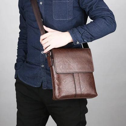 Soft leather shoulder bag, men's business casual bag, crossbody bag, men's bag, crossbody bag, small leather bag, hanging bag