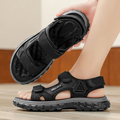 Sandals men summer fashion new style outdoor wear soft sole wear-resistant anti slip anti odor breathable dual-use beach sandals